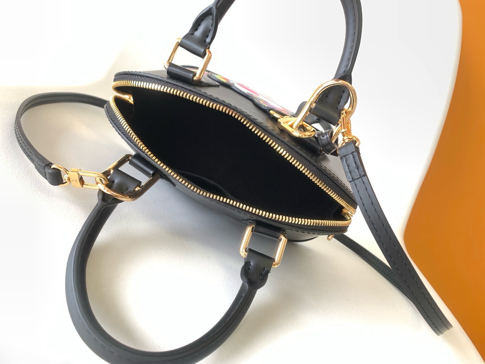 LV x TM Alma BB M13670 Handbag 23.5cm Black Epi Grained Cowhide mysite