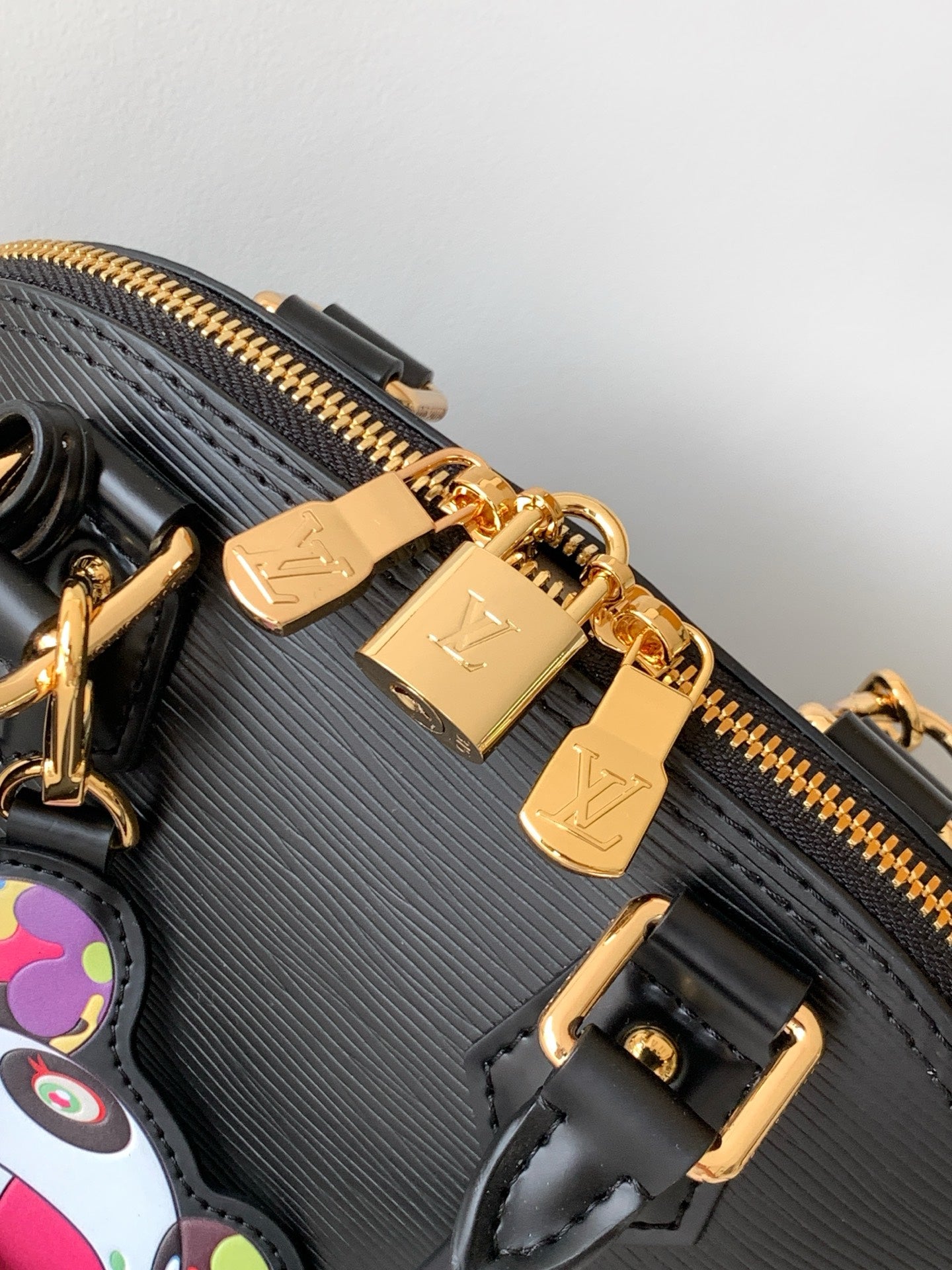 LV x TM Alma BB M13670 Handbag 23.5cm Black Epi Grained Cowhide mysite