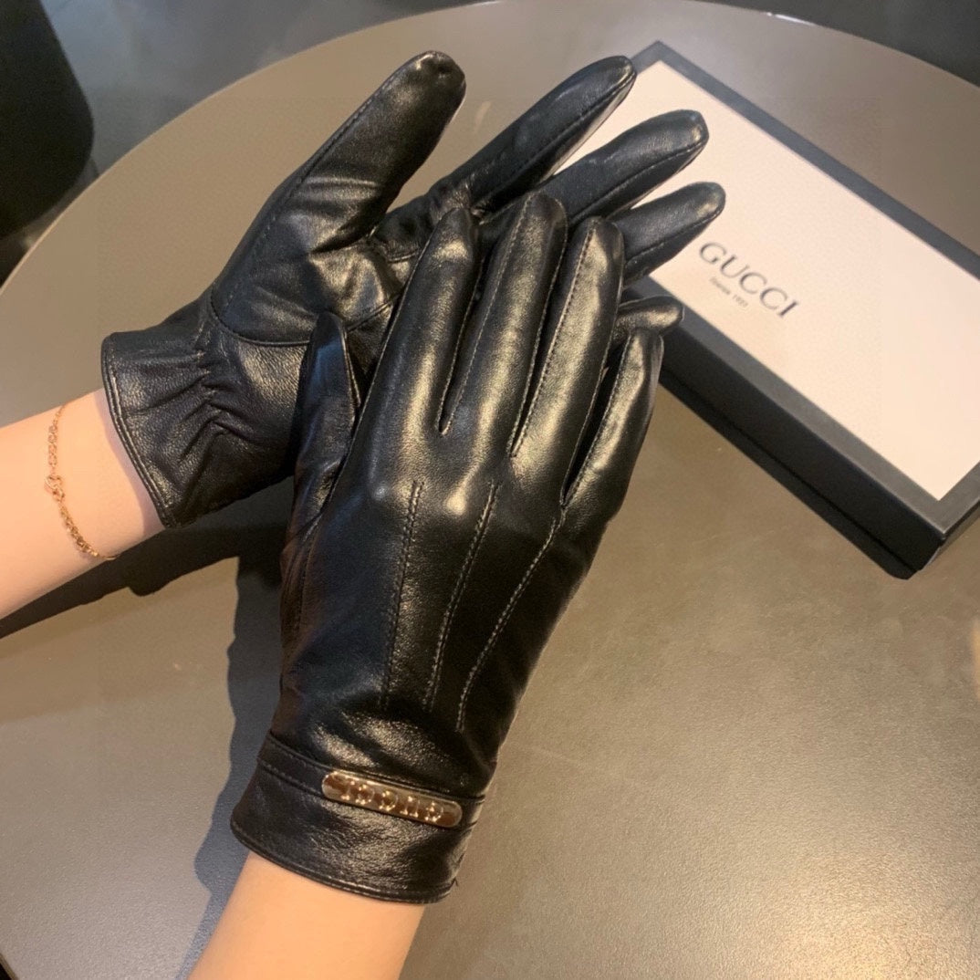 TOUCHSCREEN LAMBSKIN GLOVES BLACK 456312 mysite