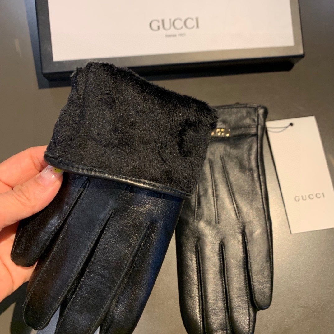 TOUCHSCREEN LAMBSKIN GLOVES BLACK 456312 mysite