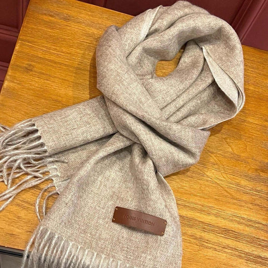SCARF 180 CM IN TAN BEIGE CASHMERE 396478 mysite