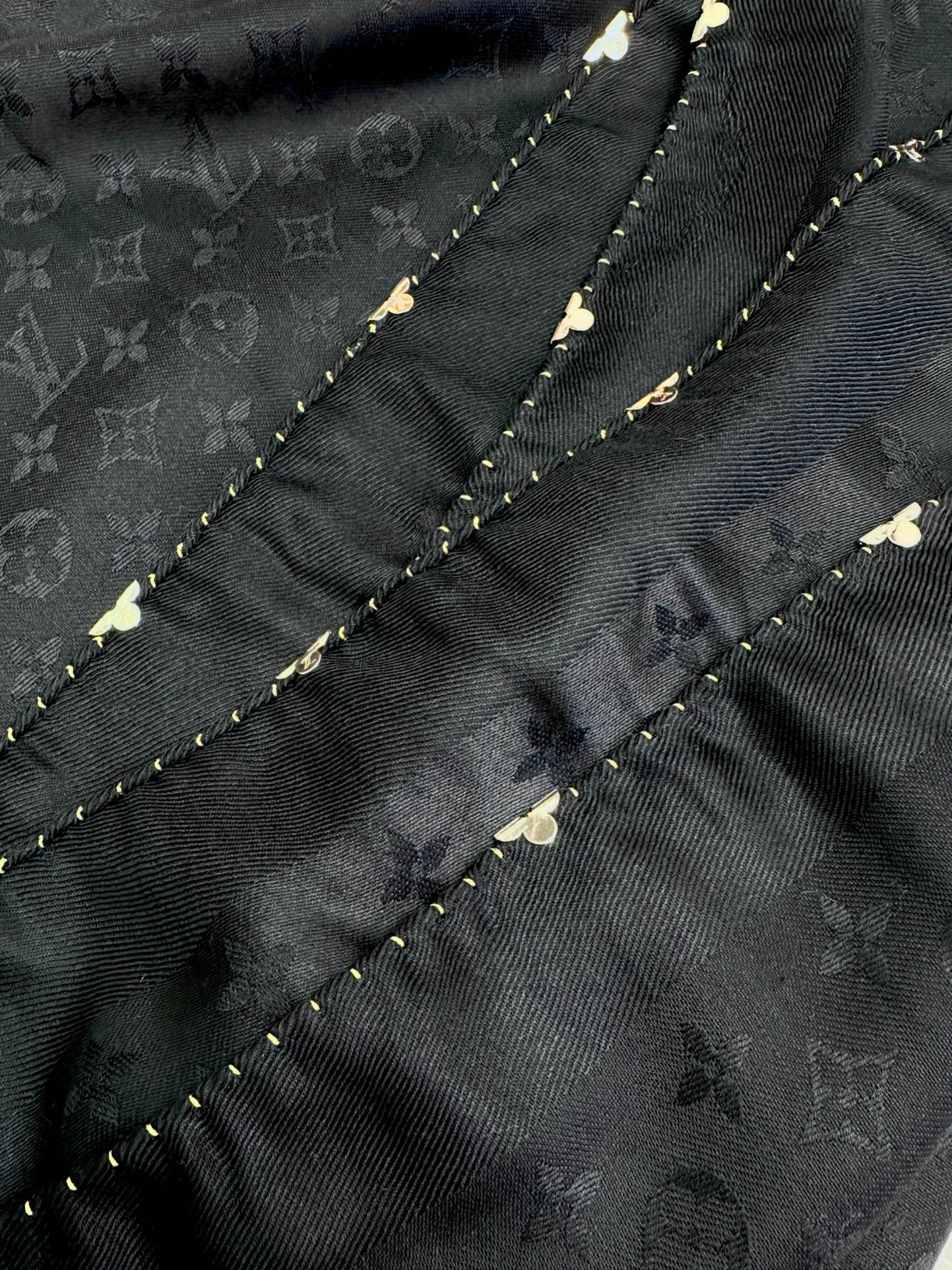EVERMORE SCARF 140 CM IN BLACK SILK AND WOOL 393156 mysite
