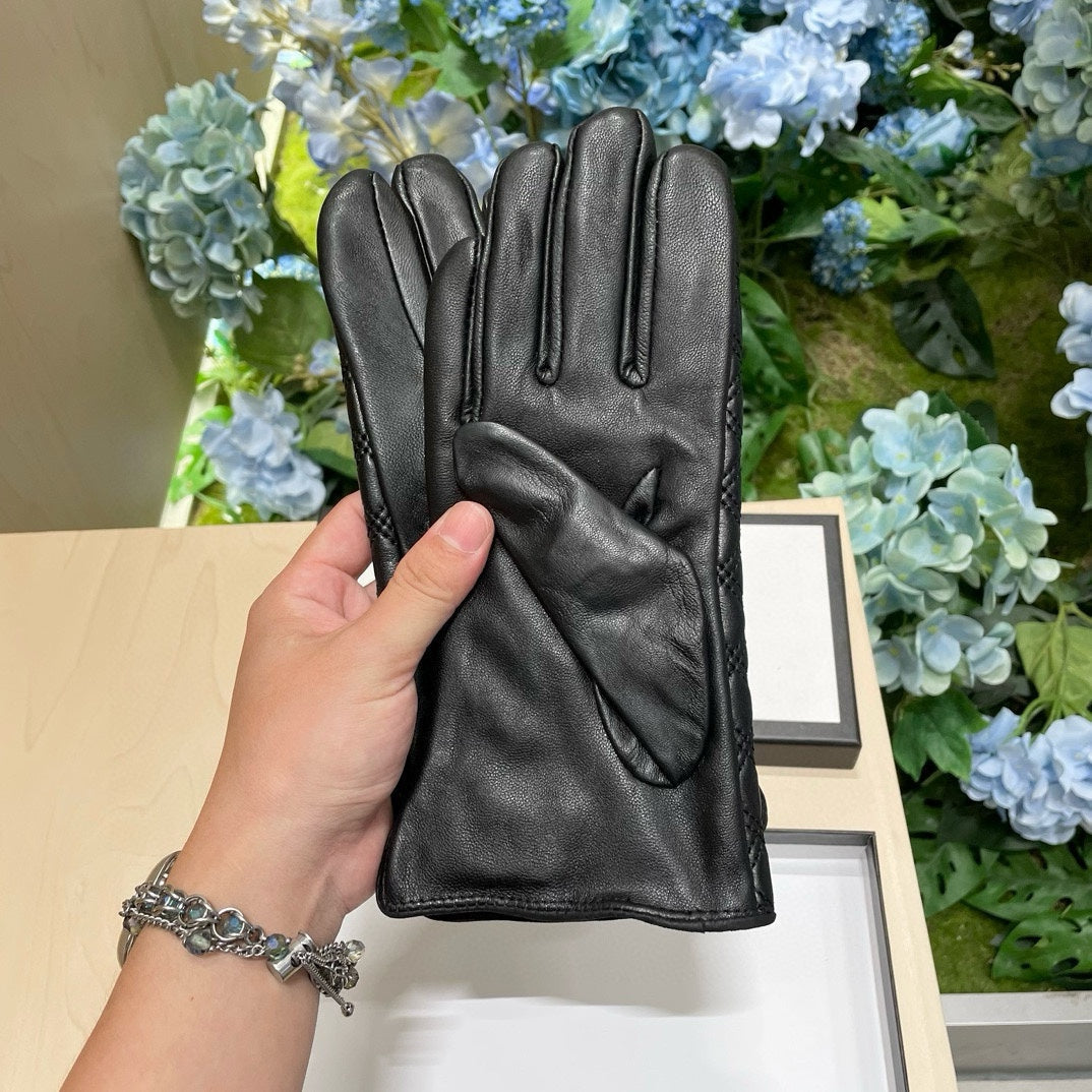 TOUCHSCREEN GLOVES IN BLACK LAMBSKIN 427401 mysite