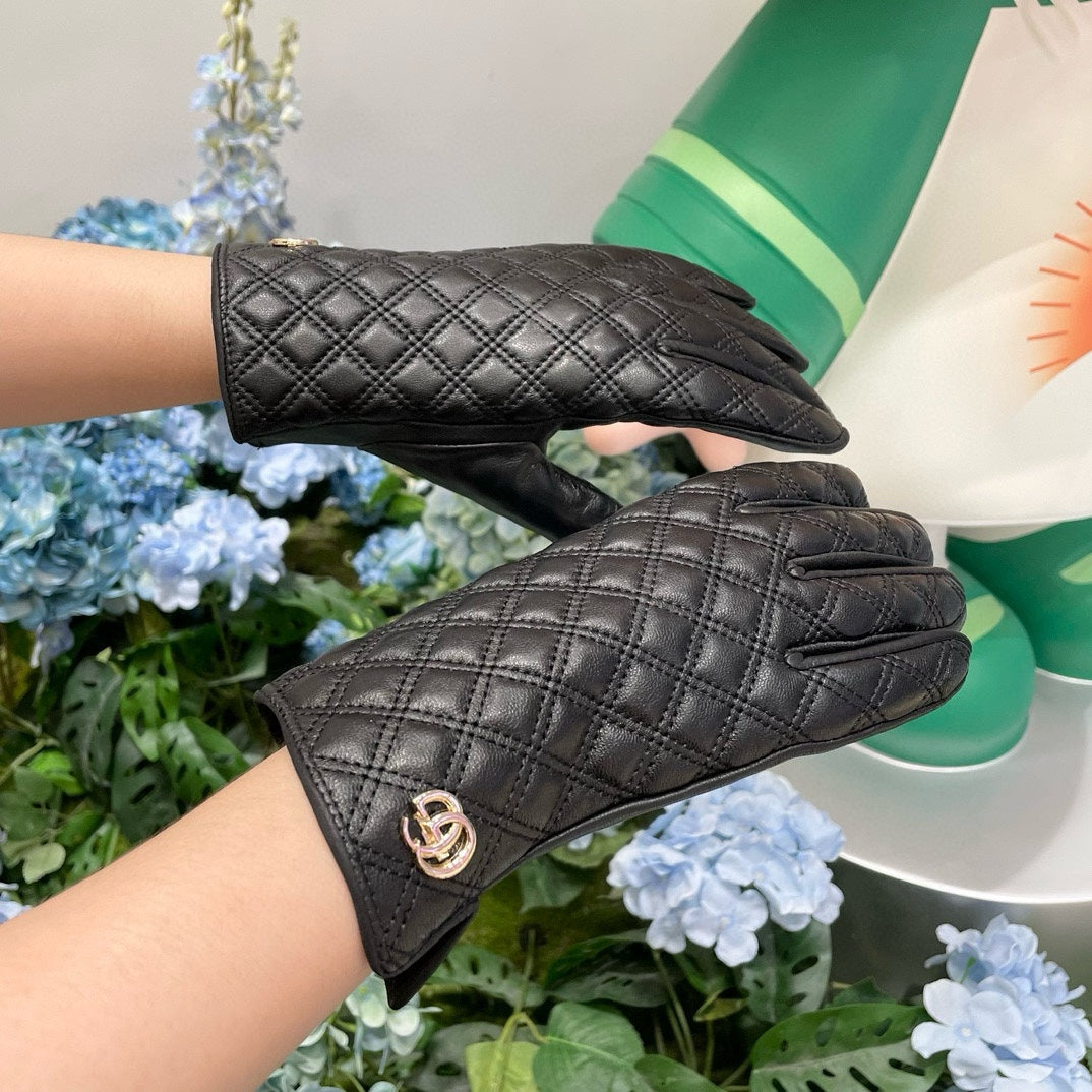 TOUCHSCREEN GLOVES IN BLACK LAMBSKIN 427401 mysite