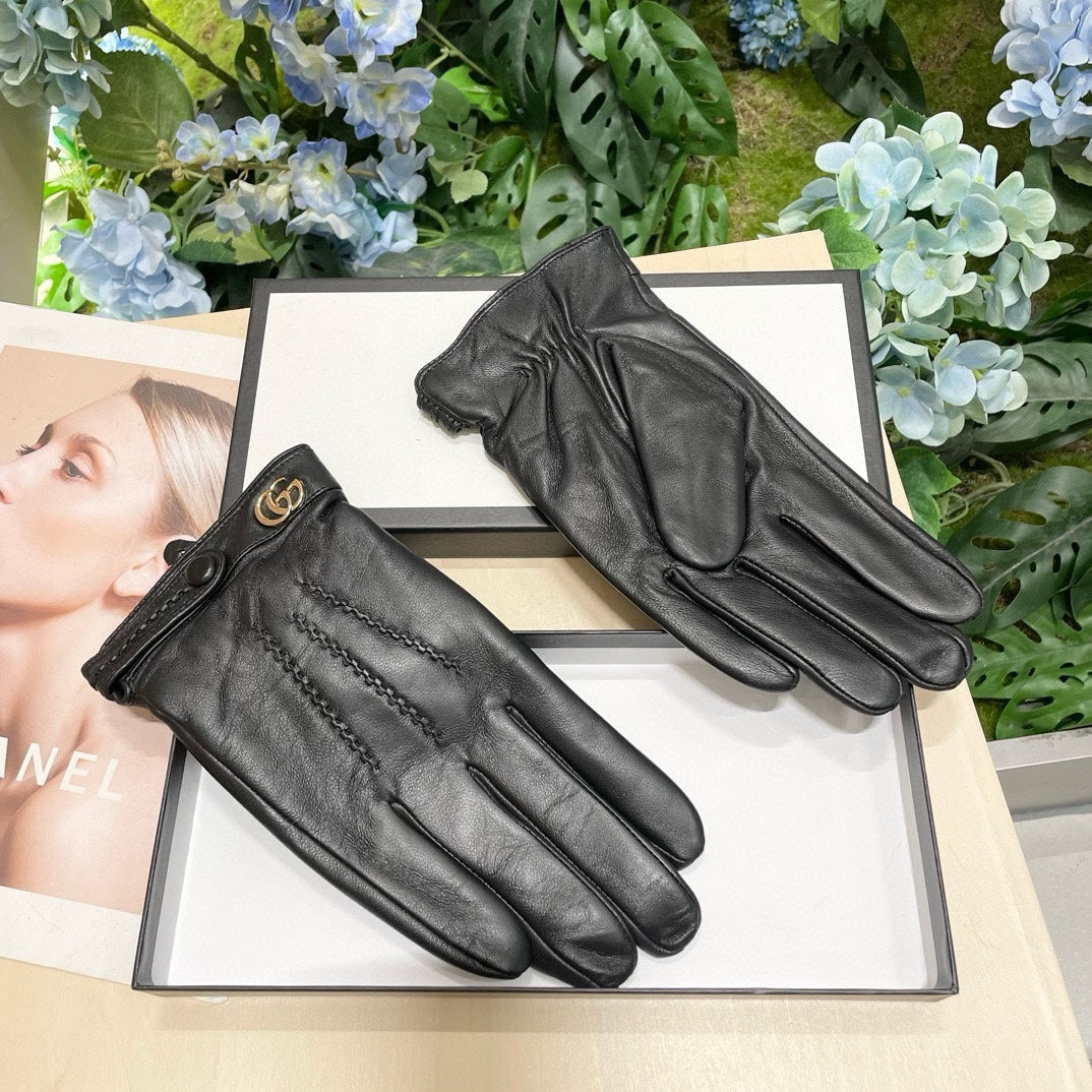 GLOVES IN BLACK SHEEPSKIN 458538 mysite