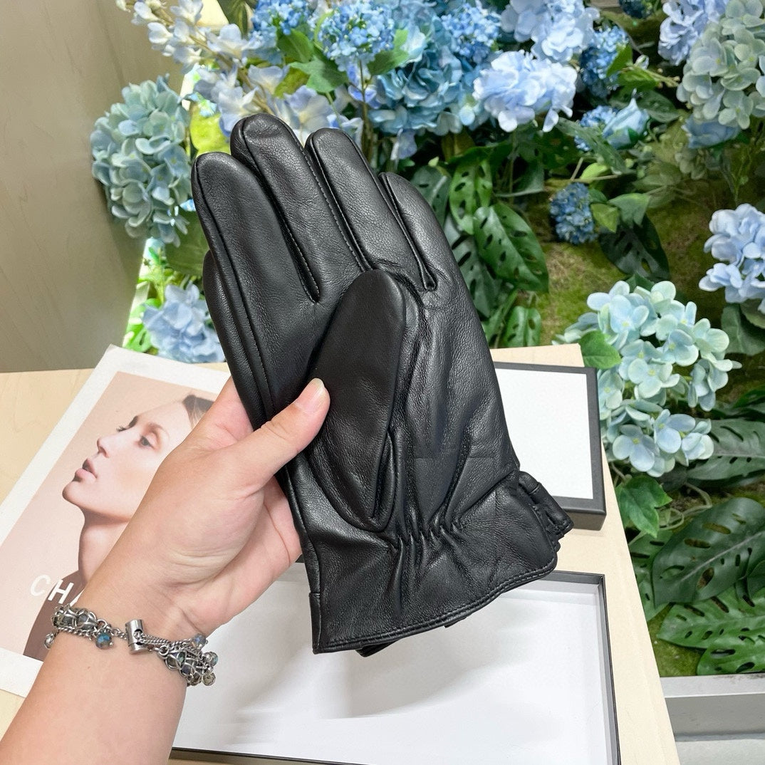 GLOVES IN BLACK SHEEPSKIN 458538 mysite