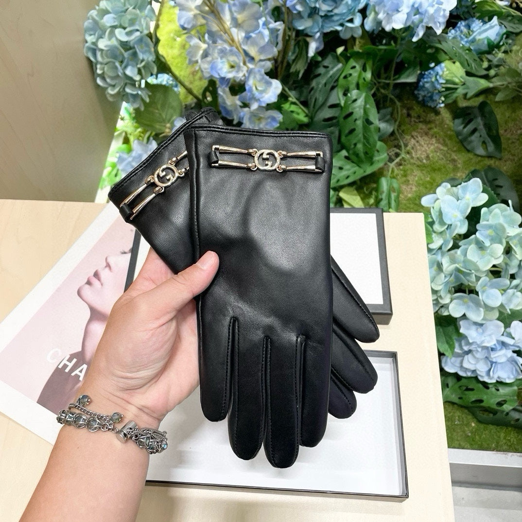 TOUCHSCREEN GLOVES IN BLACK LAMBSKIN 464986 mysite