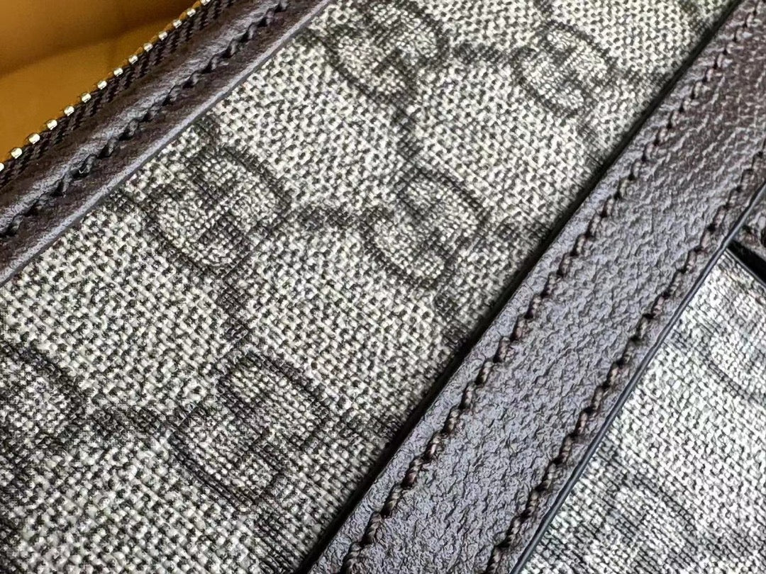 OPHIDIA 21 GG SMALL SHOULDER BAG IN BEIGE CANVAS AND BROWN CALFSKIN mysite