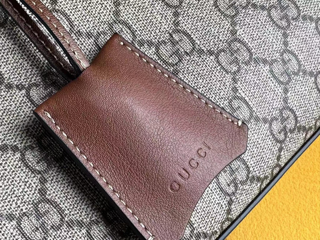 GG PADLOCK 32 SHOULDER BAG BEIGE CANVAS AND BROWN CALFSKIN mysite