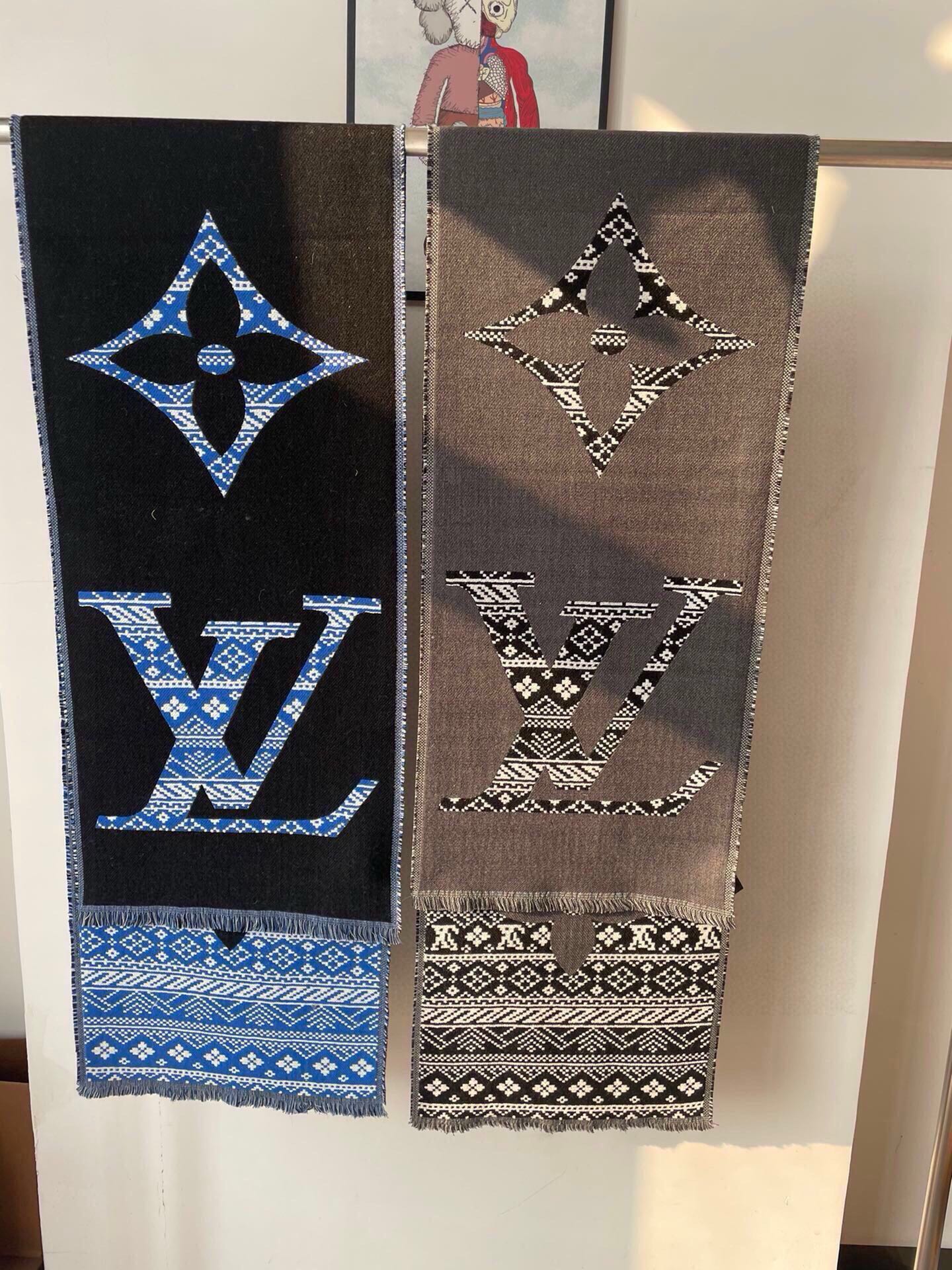 SCARF 200 CM IN MOUSE GRAY WOOL 390039 mysite