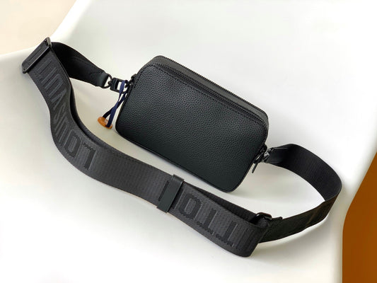 LV Nano Alpha Bag Black Cowhide 268786 mysite