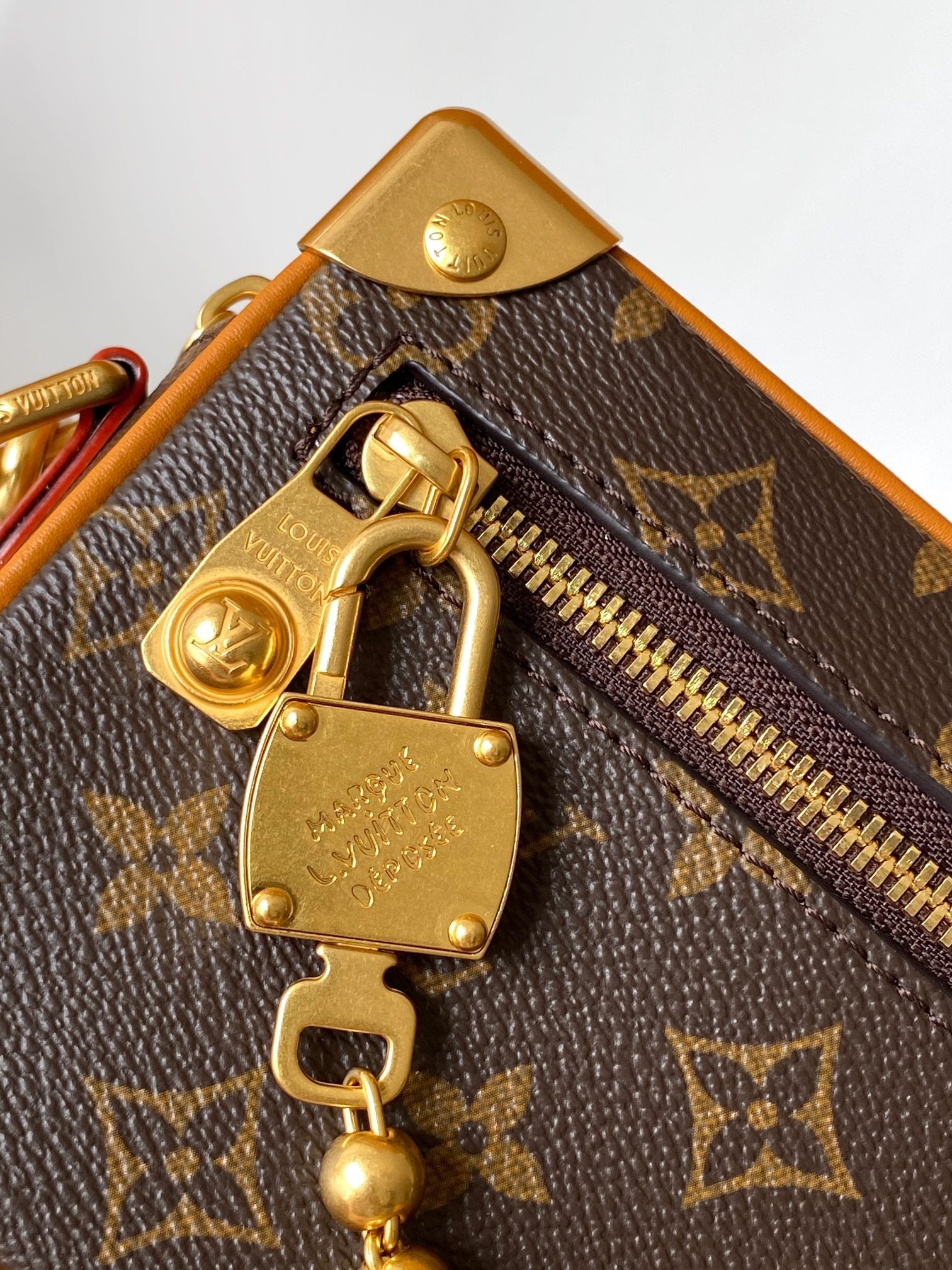 LV Mini Soft Trunk With Chain Brown Monogram Canvas GHW 268790 mysite