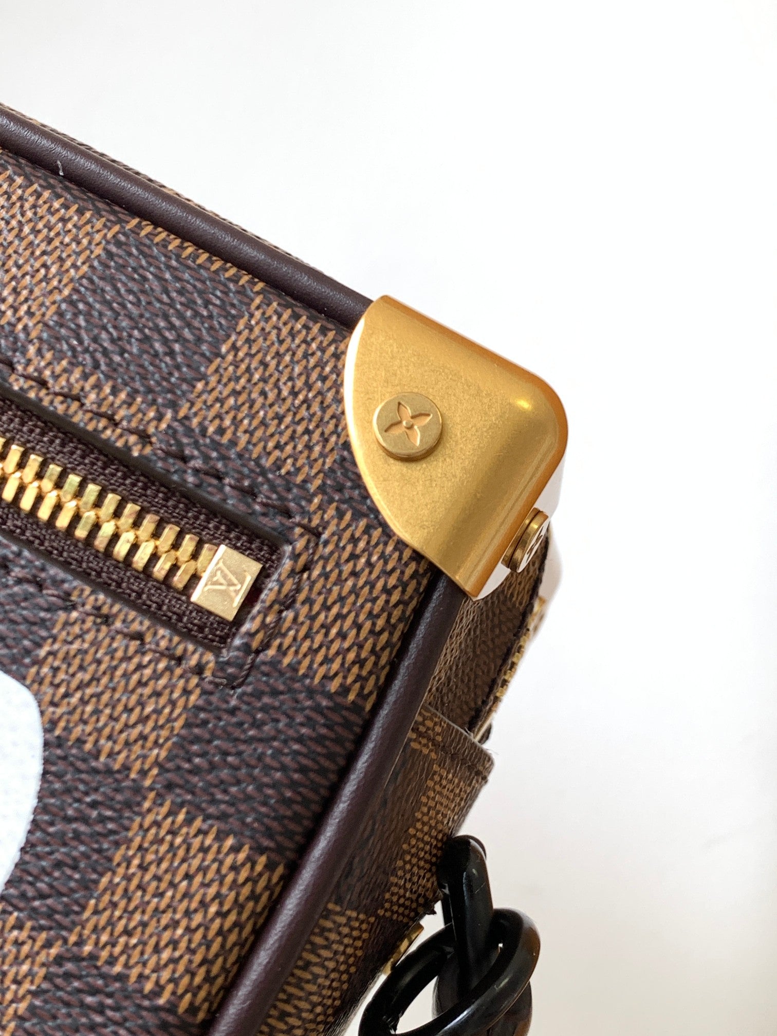 LV Mini Soft Trunk With Chain  Brown Damier Ebene Canvas GHW 268794 mysite