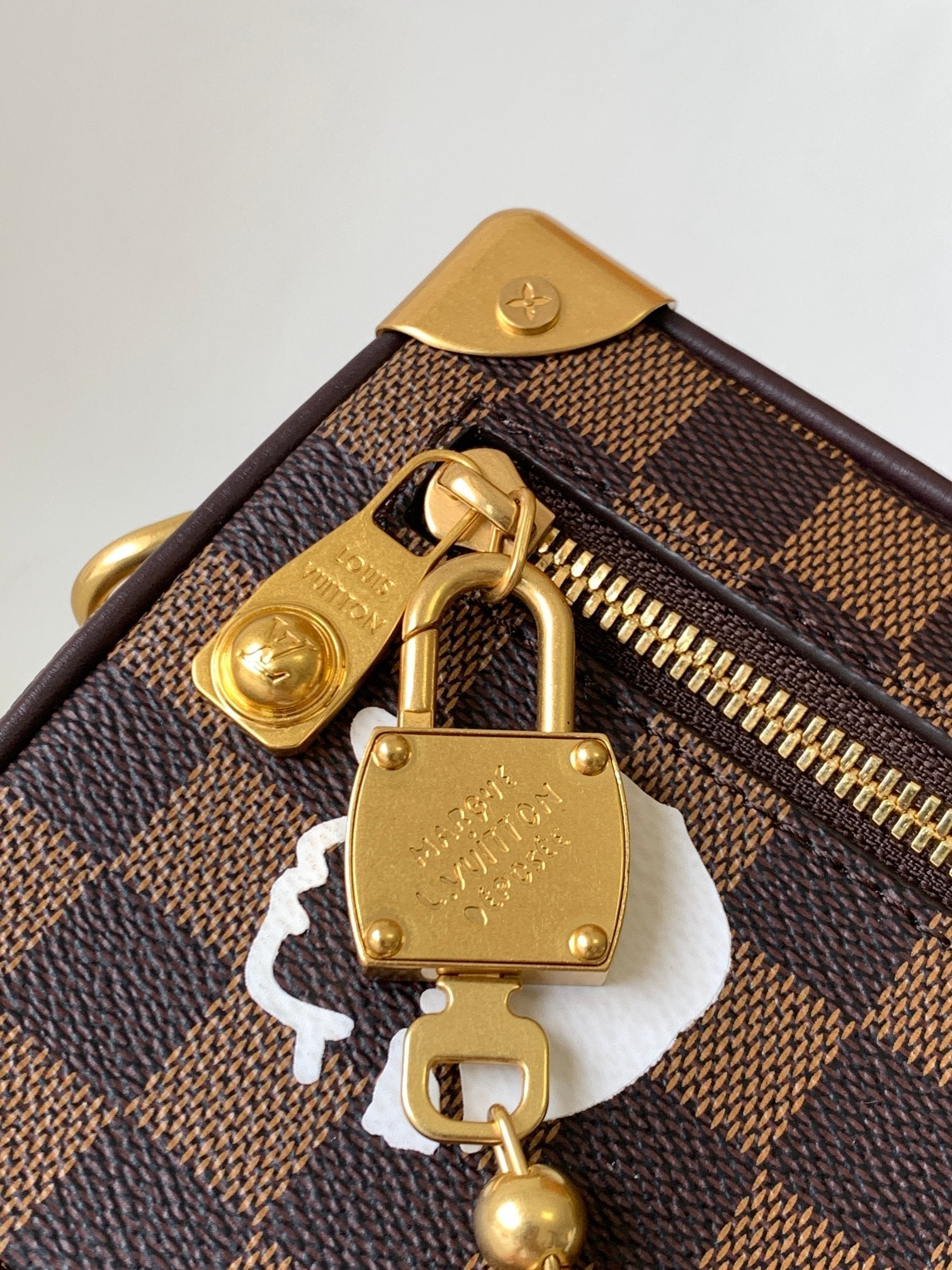 LV Mini Soft Trunk With Chain  Brown Damier Ebene Canvas GHW 268794 mysite