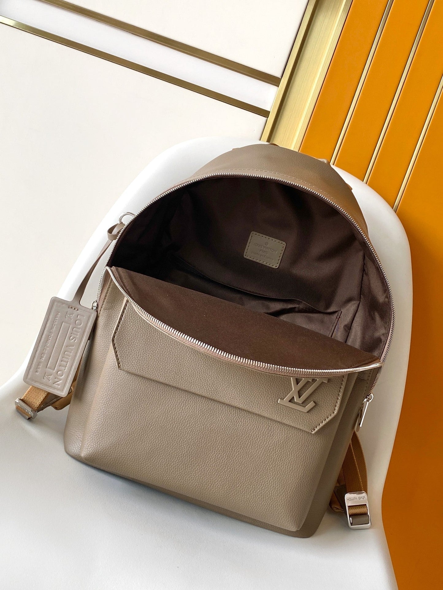 LV M57079 Takeoff Backpack Brown Aerogram Cowhide mysite