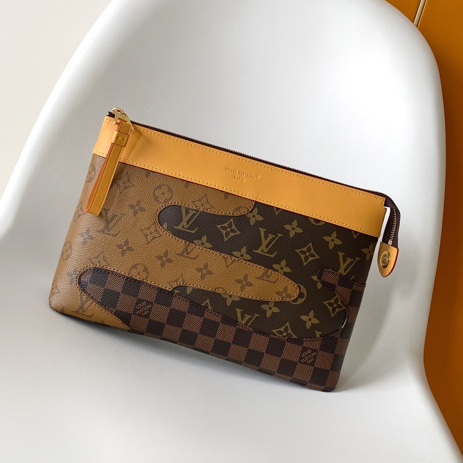 LV Pochette Voyage Souple Brown Monogram Landscape Canvas 268769 mysite