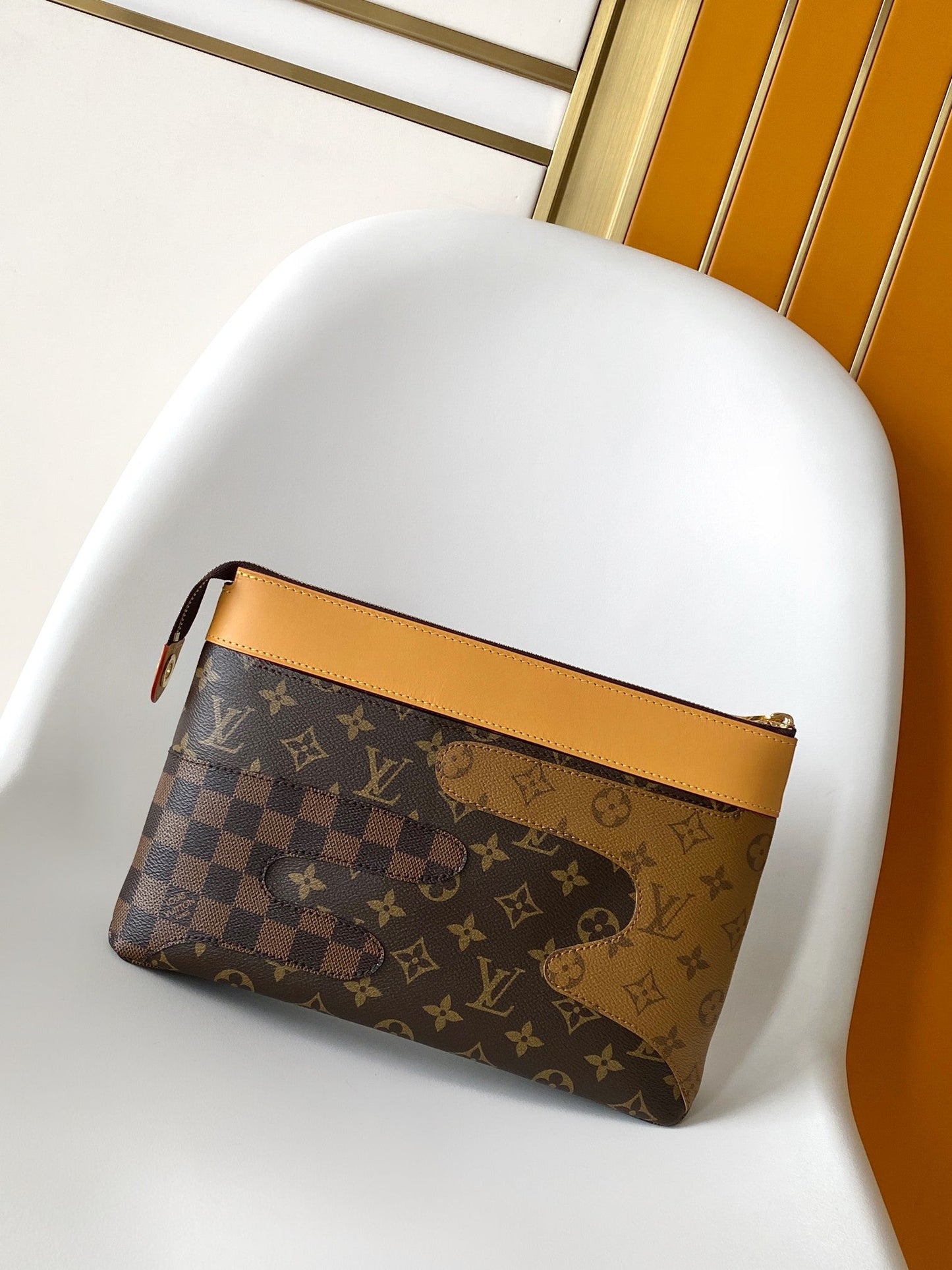 LV Pochette Voyage Souple Brown Monogram Landscape Canvas 268769 mysite