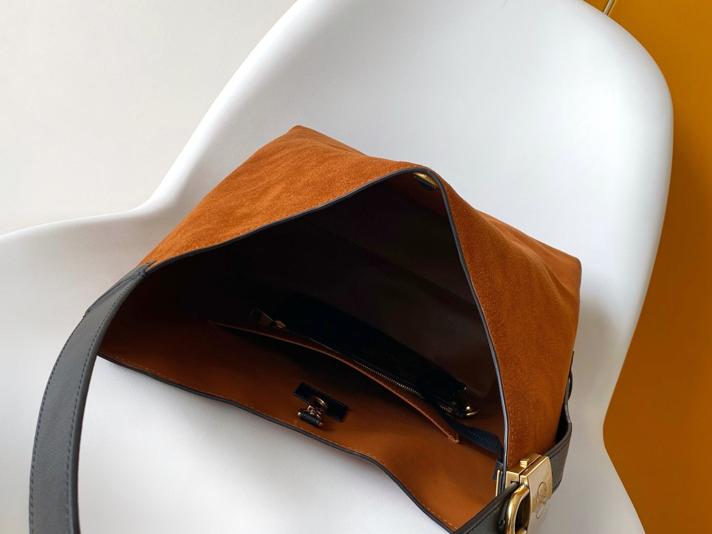 LV Low Key Hobo MM BAg Brown Cognac Suede 268169 mysite