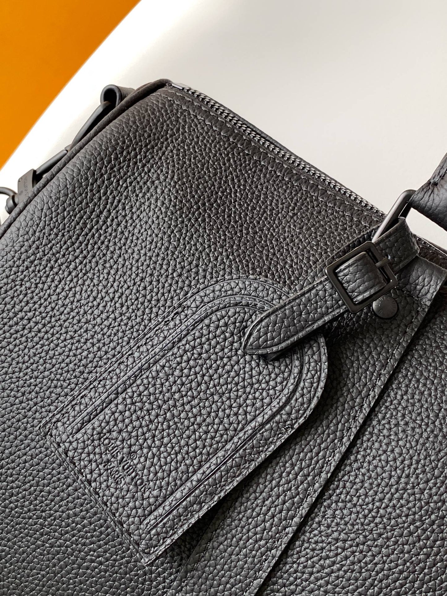 LV Keepall Bandoulière 35 Bag Black Embossed Monogram Empreinte Cowhide 268064 mysite