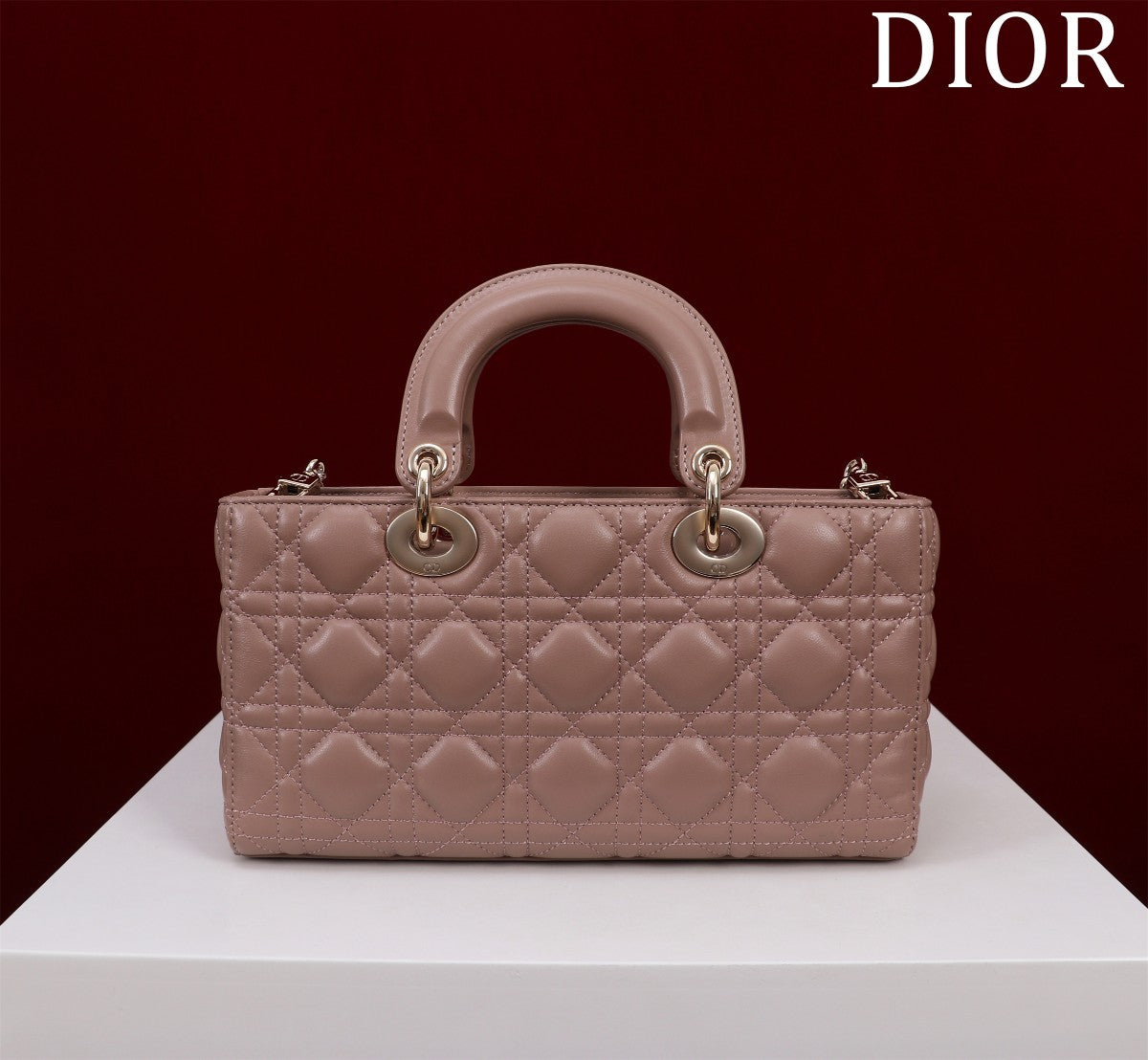 medium lady d-joy 26 chocolate lambskin mysite