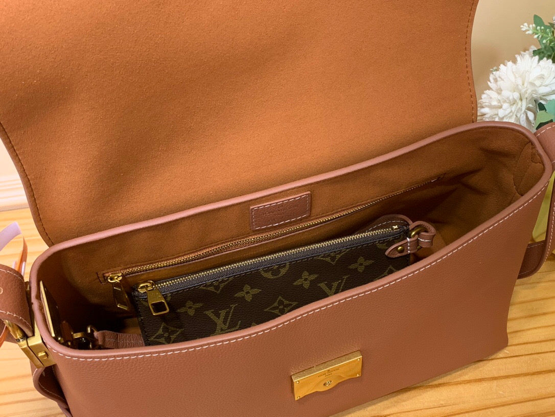 LV Low Key Messenger Cognac Calf Leather 205007 mysite