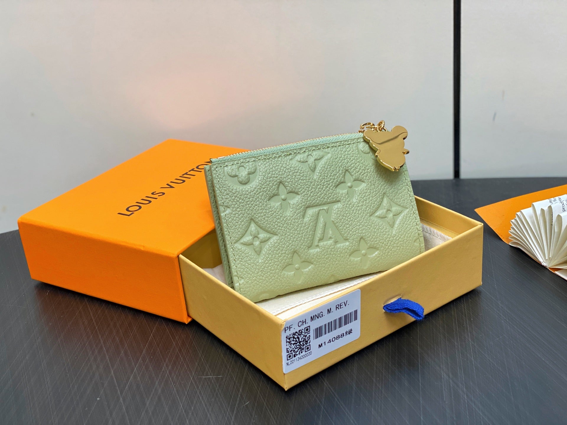 LV x TM Portfolio Lisa Wallet Green Gold Leather 329882 mysite