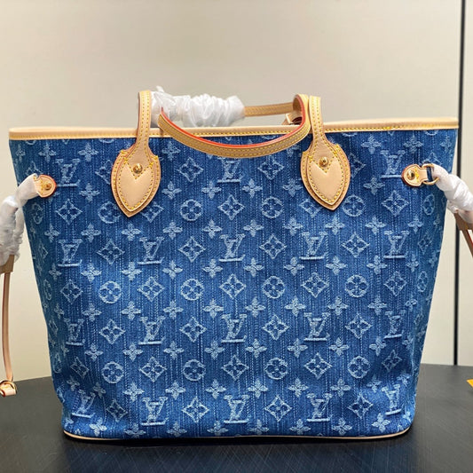 LV Neverfull MM 31cm Blue Denim mysite
