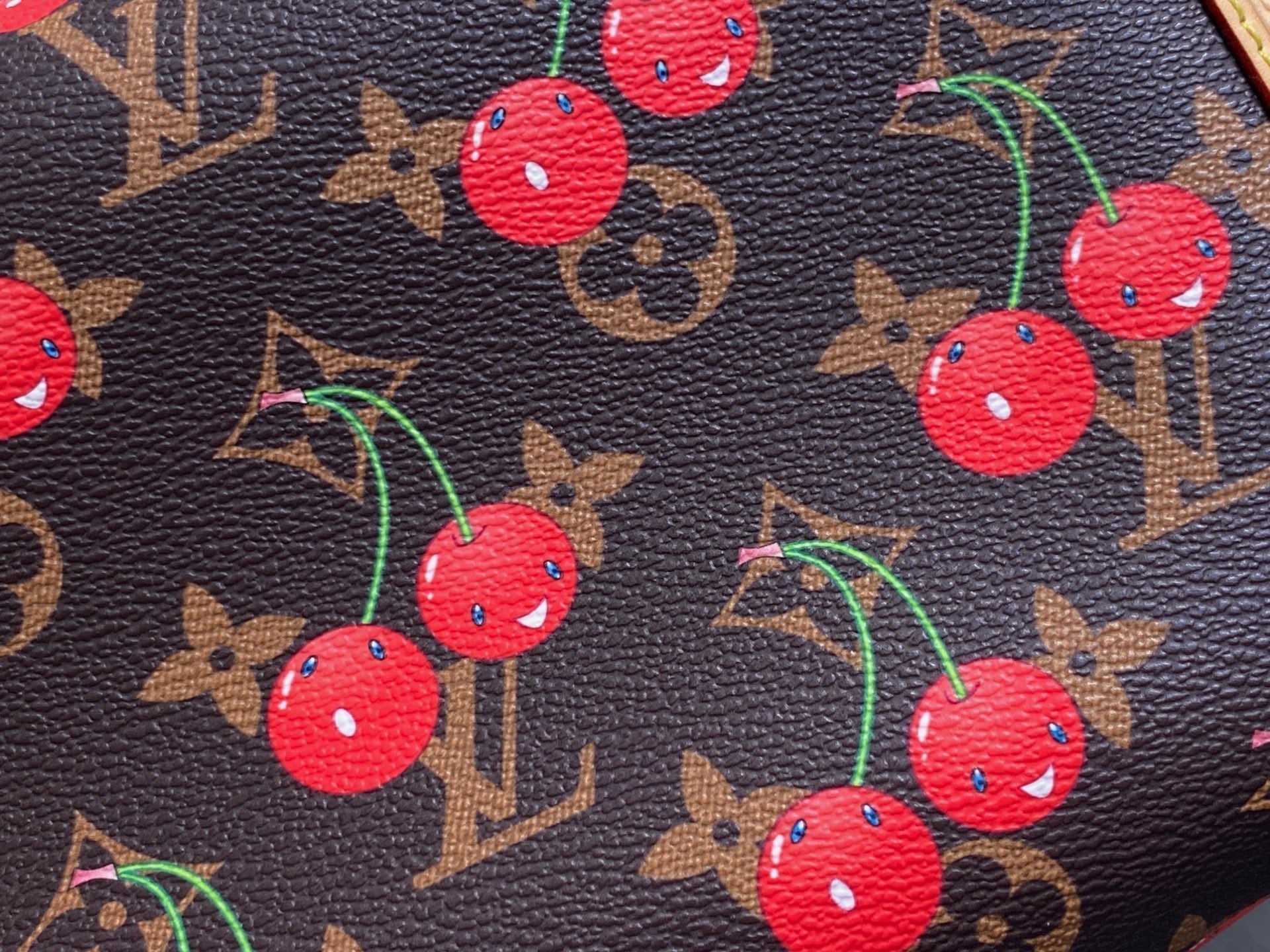 LV x TM Side Trunk MM 23.5cm Brown Cherry Canvas mysite