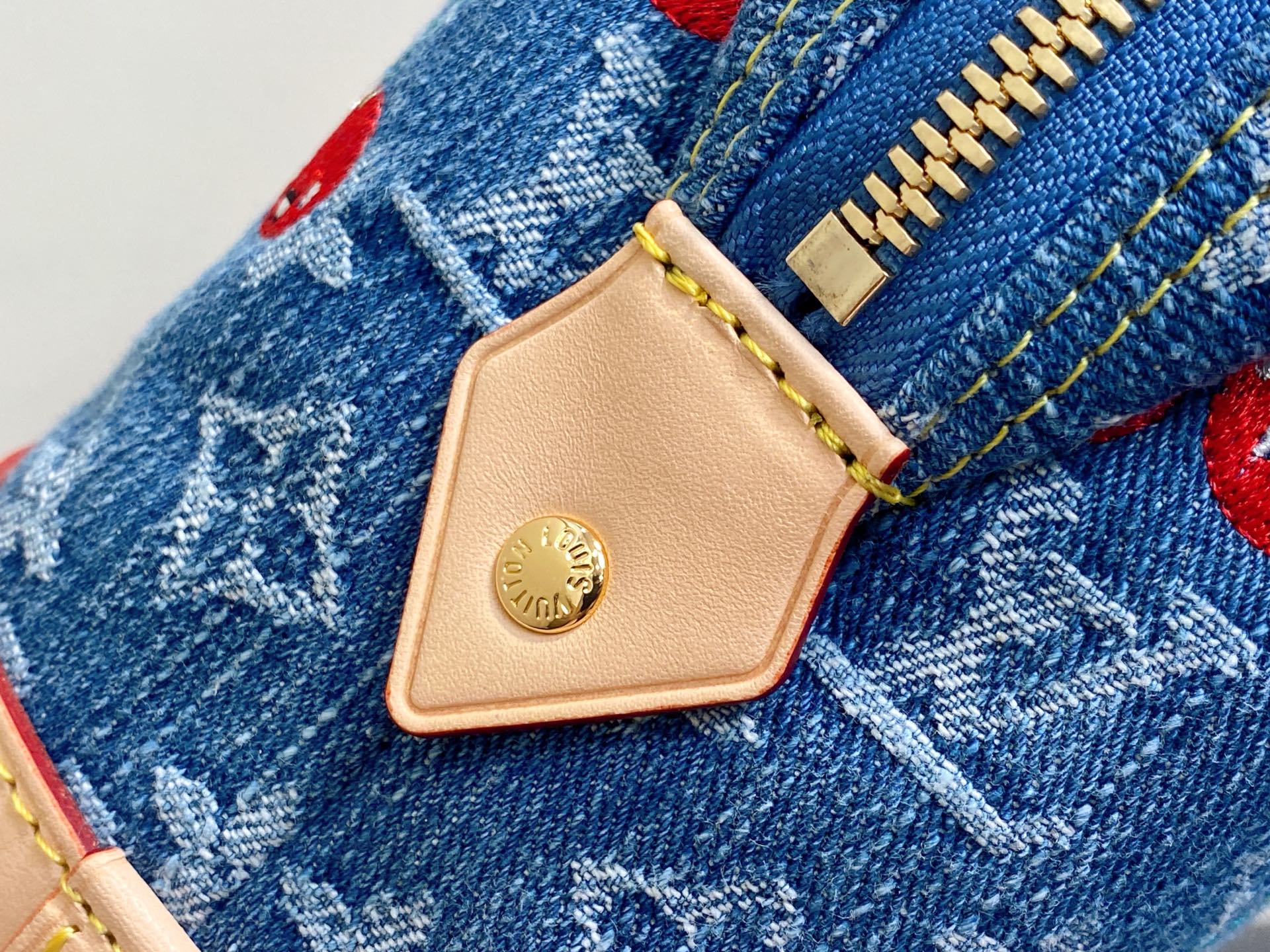 LV x TM Cosmetic Pouch GM 27cm Monogram Cherry Denim mysite