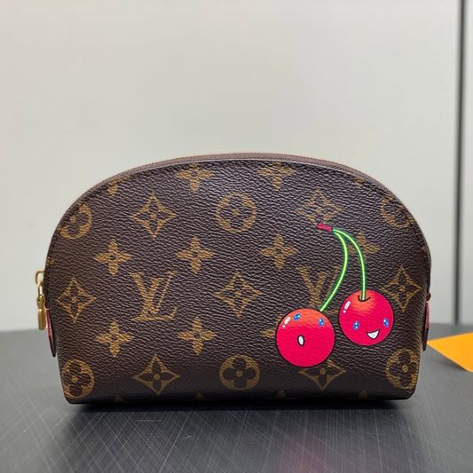 LV x TM Cosmetic Pouch PM Monogram Coasted Canvas mysite