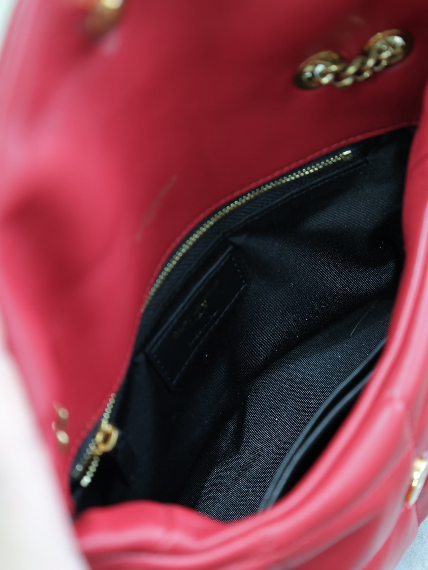 PUFFER TOY 23 IN RED LAMBSKIN GOLD HARDWARE mysite