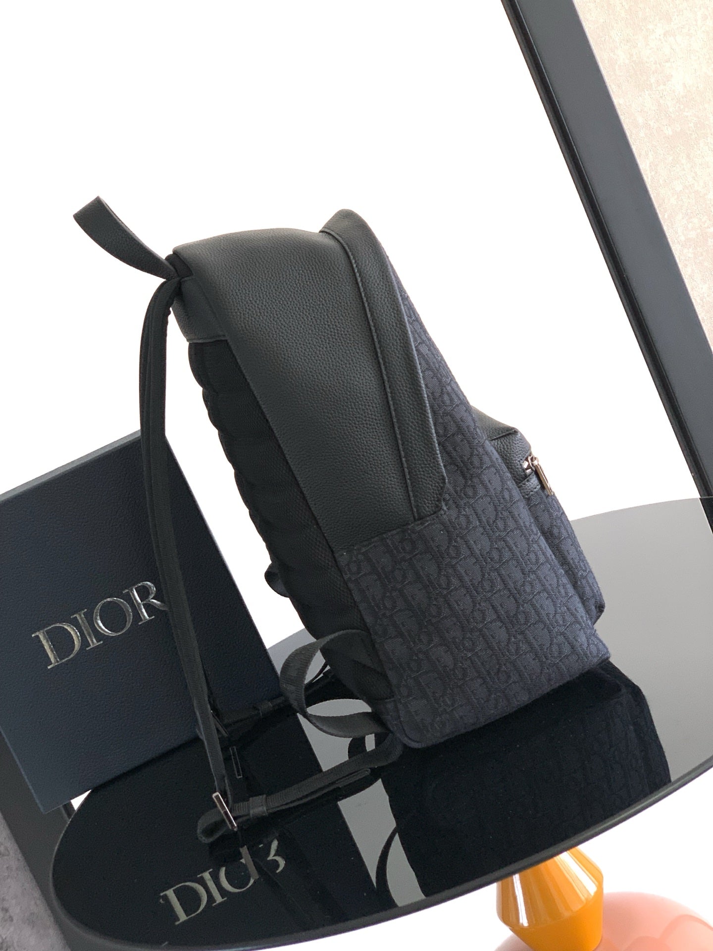 Dior Rider 2.0 Zipper Backpack Black Cowhide 336219