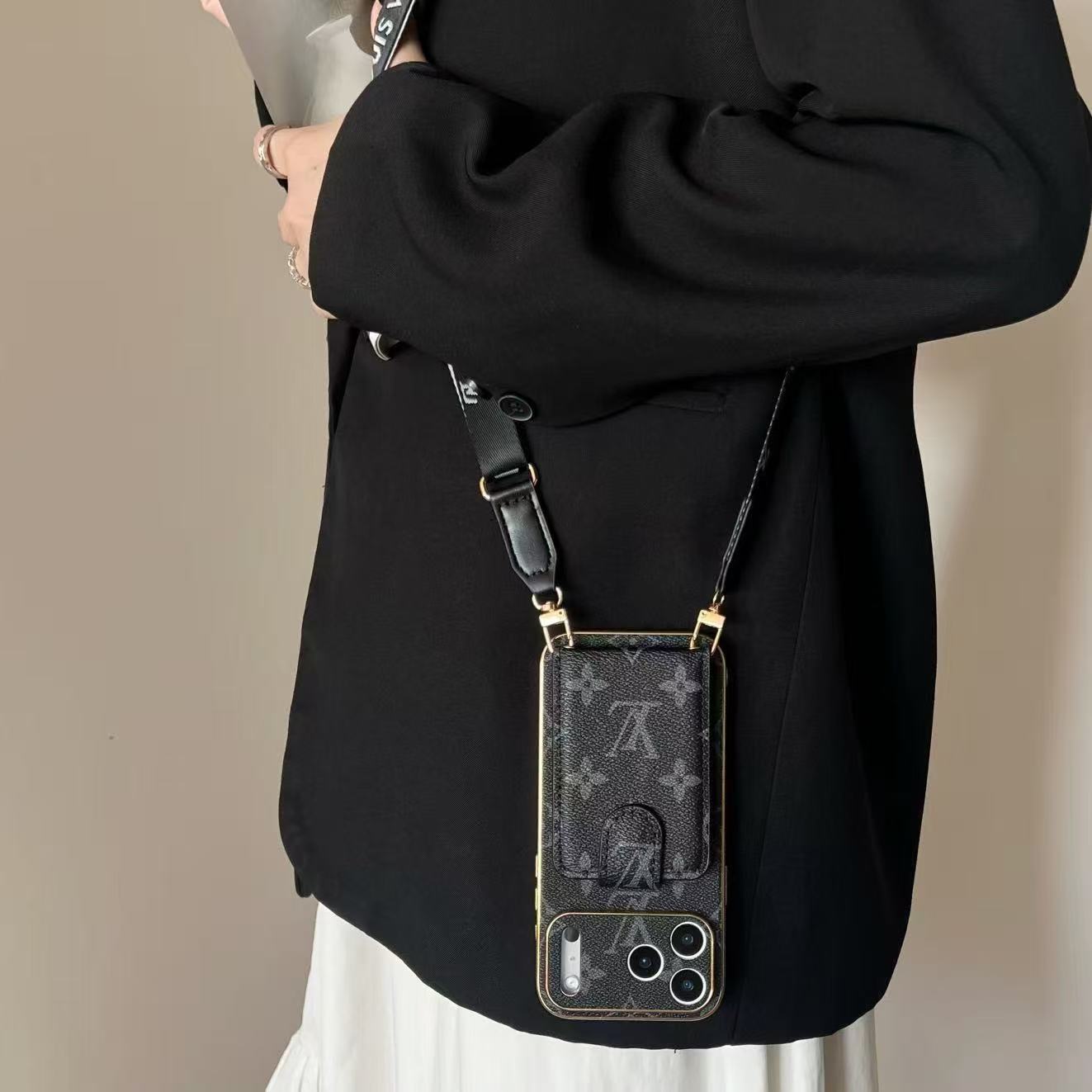 Premium Leather iPhone Case: Integrated Wallet & Detachable Strap1 mysite