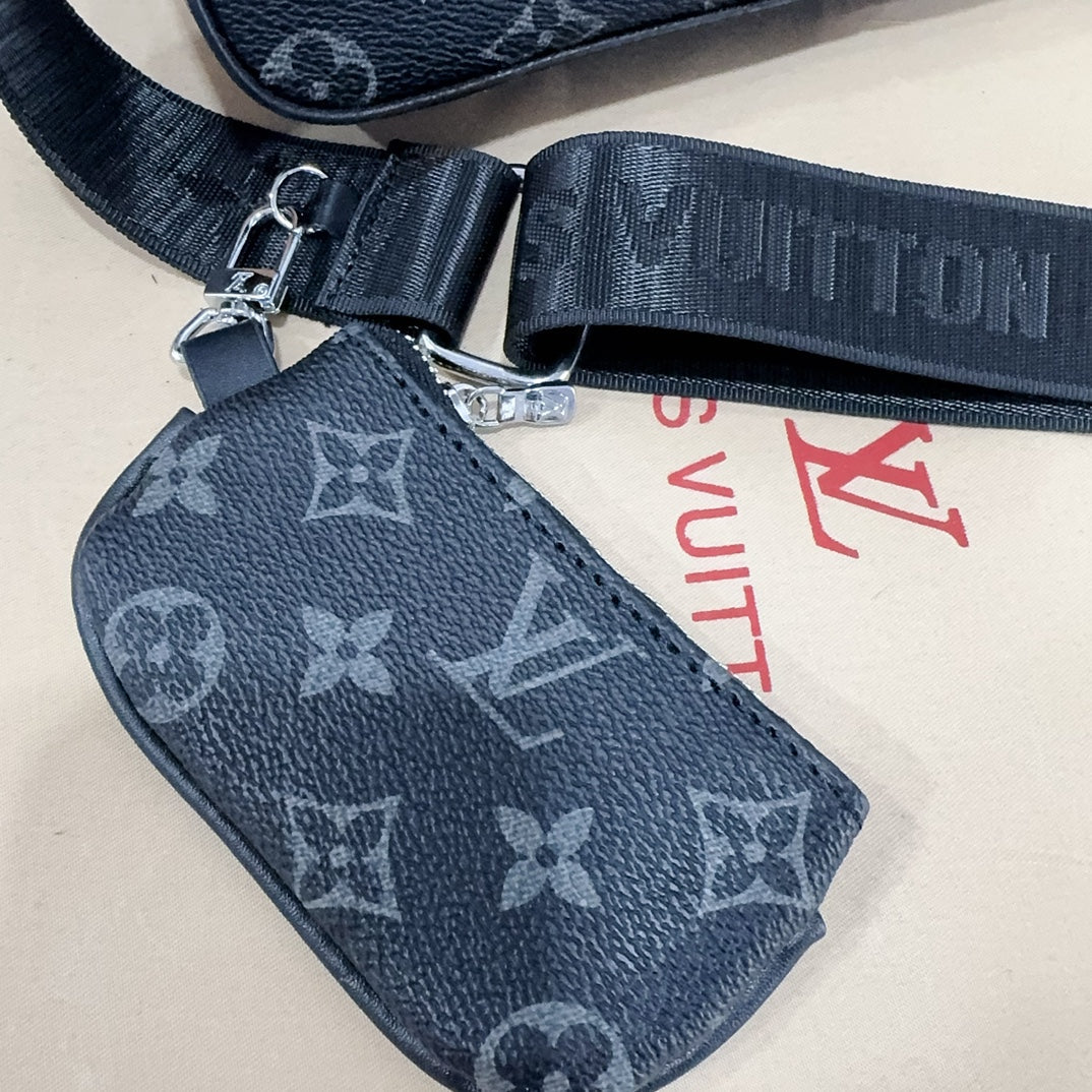 Classic Monogram Trio Messenger Bag - A Fashion Must-Have-1-2 mysite