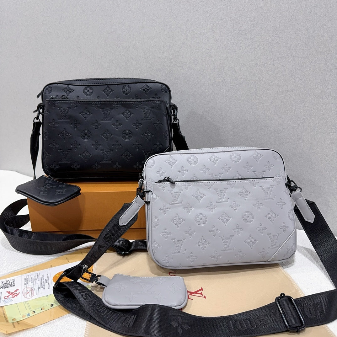 Classic Monogram Trio Messenger Bag - A Fashion Must-Have-1-2 mysite