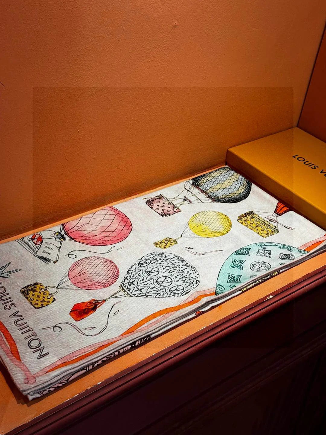 LV SCARF 140 CM IN WOOL MIX SILK 735799 mysite