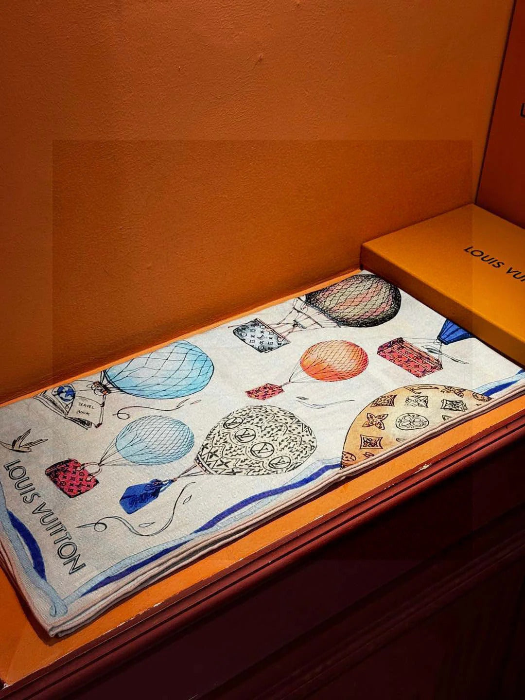 LV SCARF 140 CM IN WOOL MIX SILK 735798 mysite