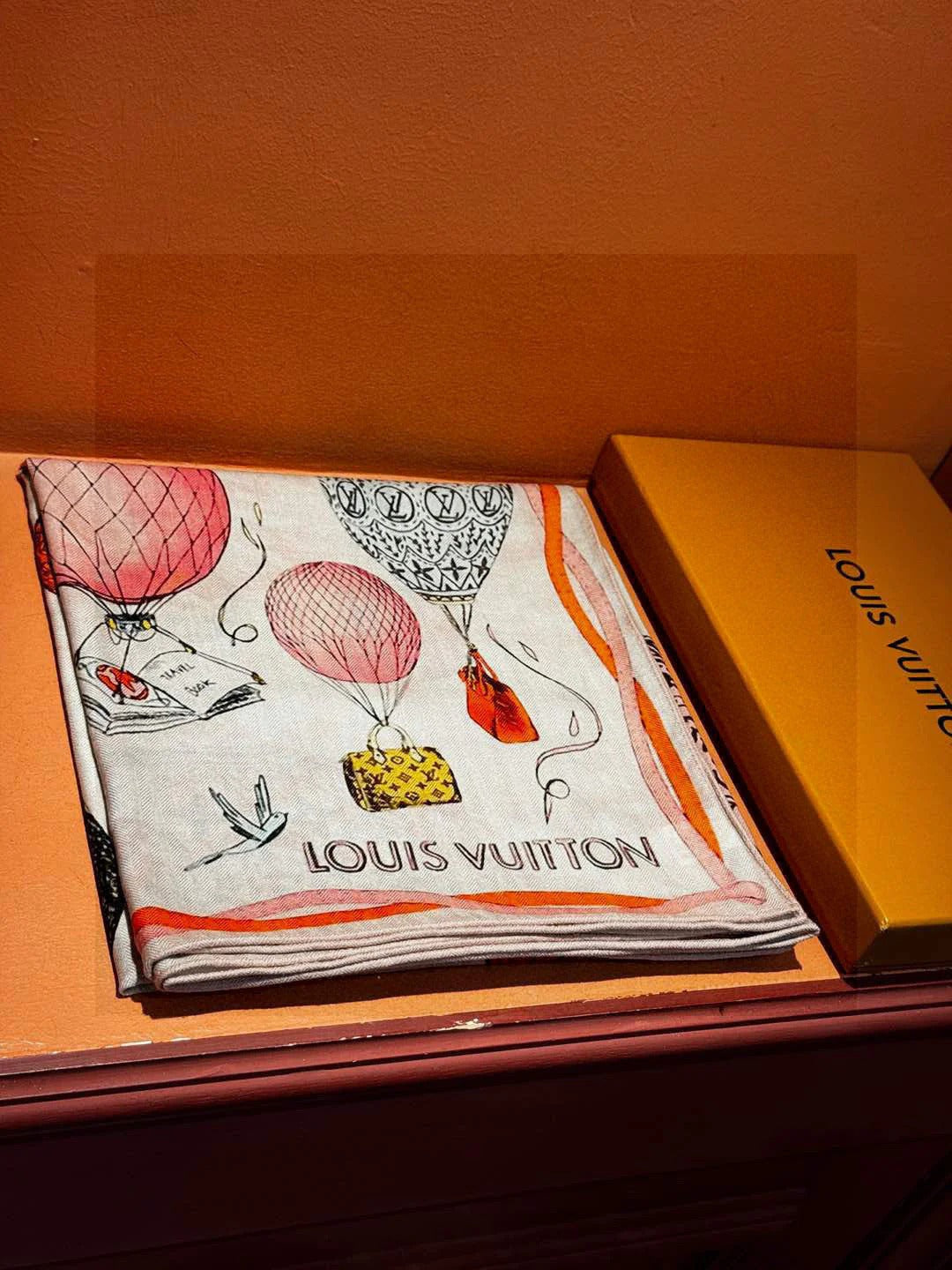 LV SCARF 140 CM IN WOOL MIX SILK 735799 mysite