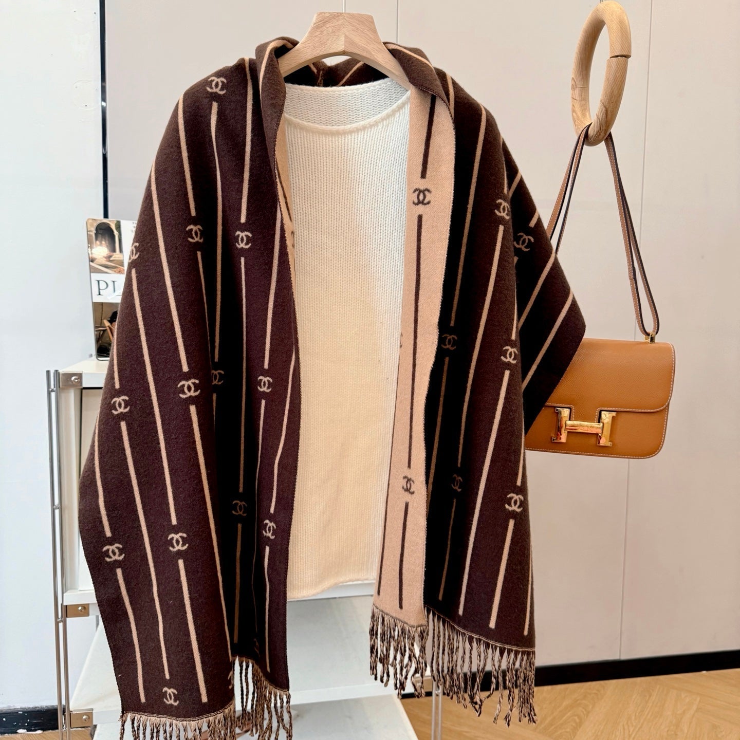 Double-sided Jacquard Tassel Scarf mysite