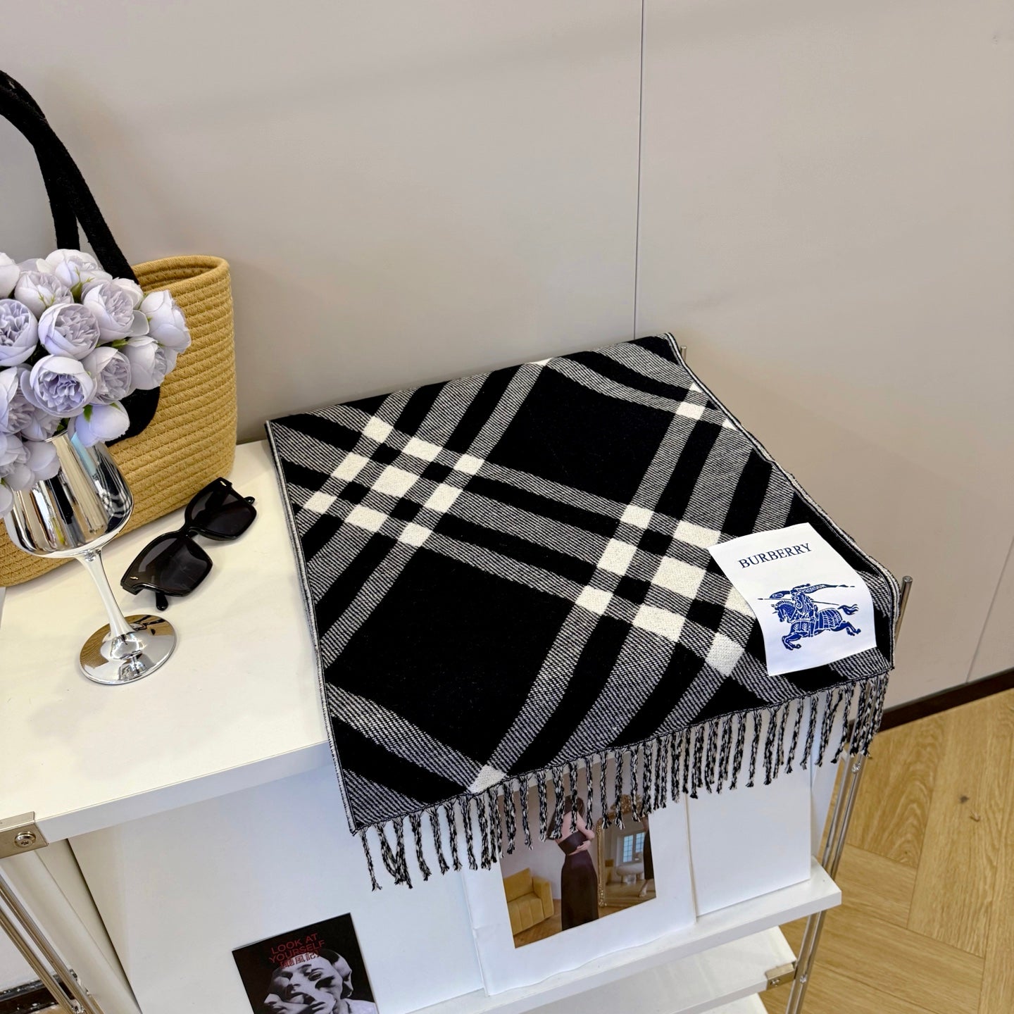Classic plaid tassel scarf mysite