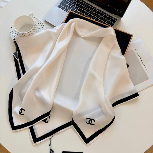 White square silk scarf mysite