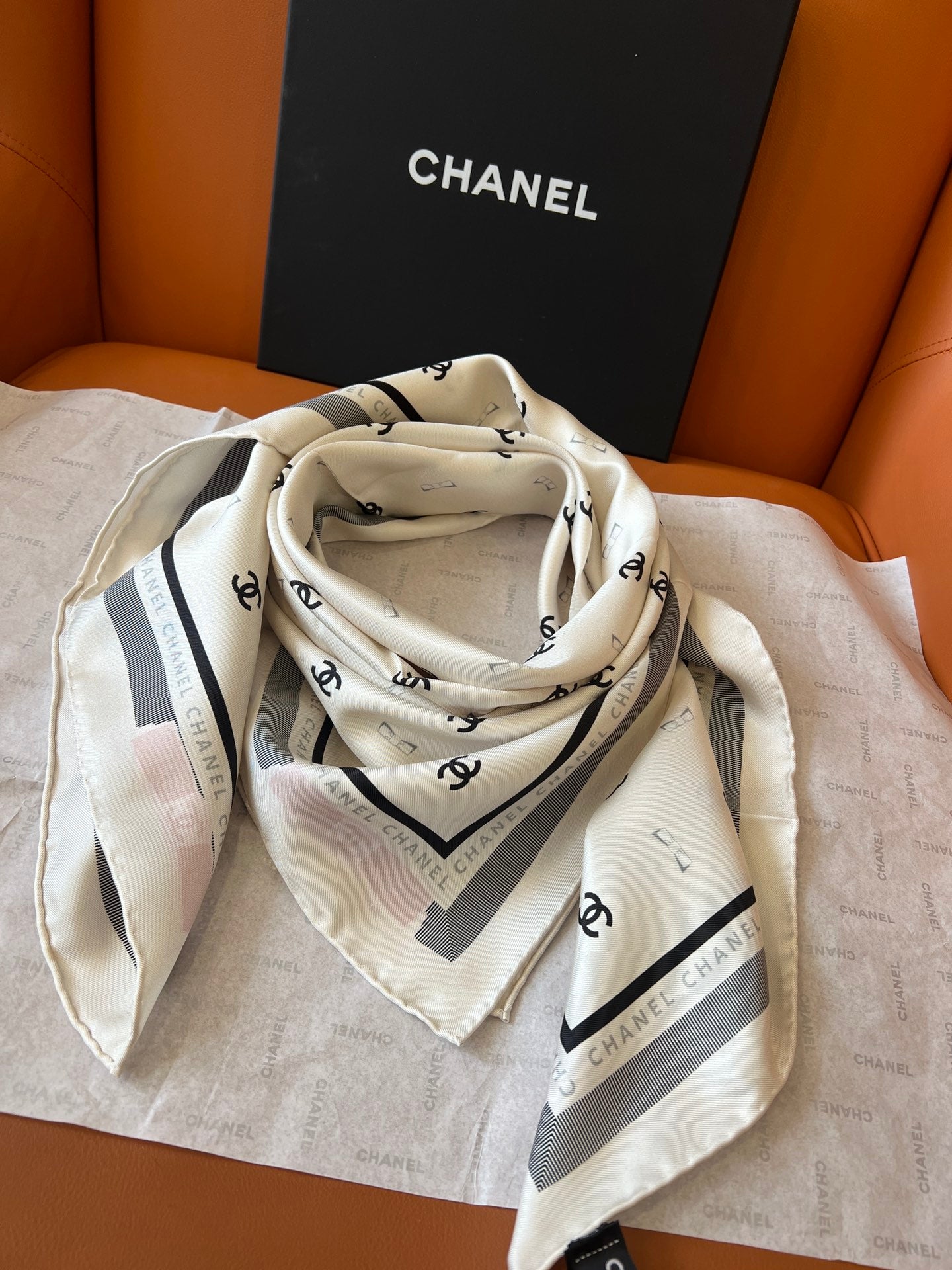 2 colors bow square silk scarf mysite