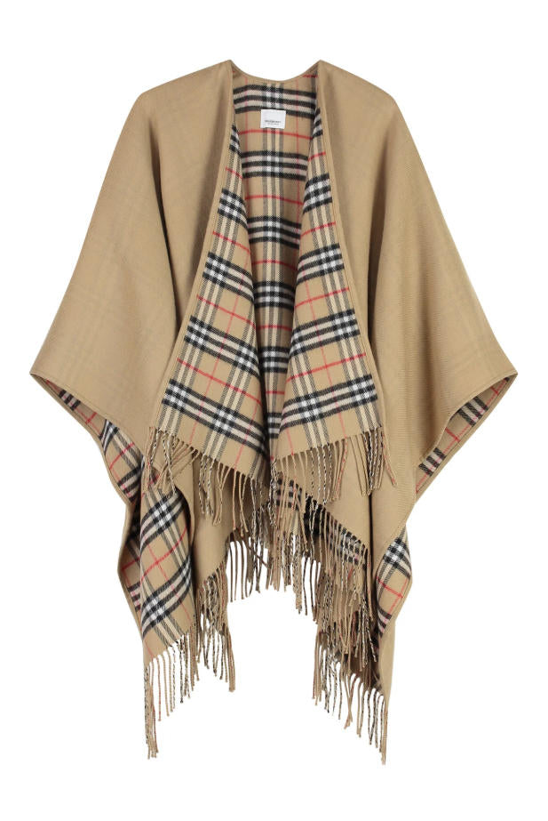 Reversible Vintage Plaid Cape mysite