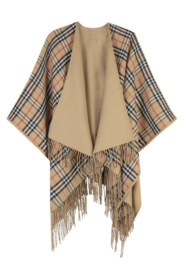 Reversible Vintage Plaid Cape mysite