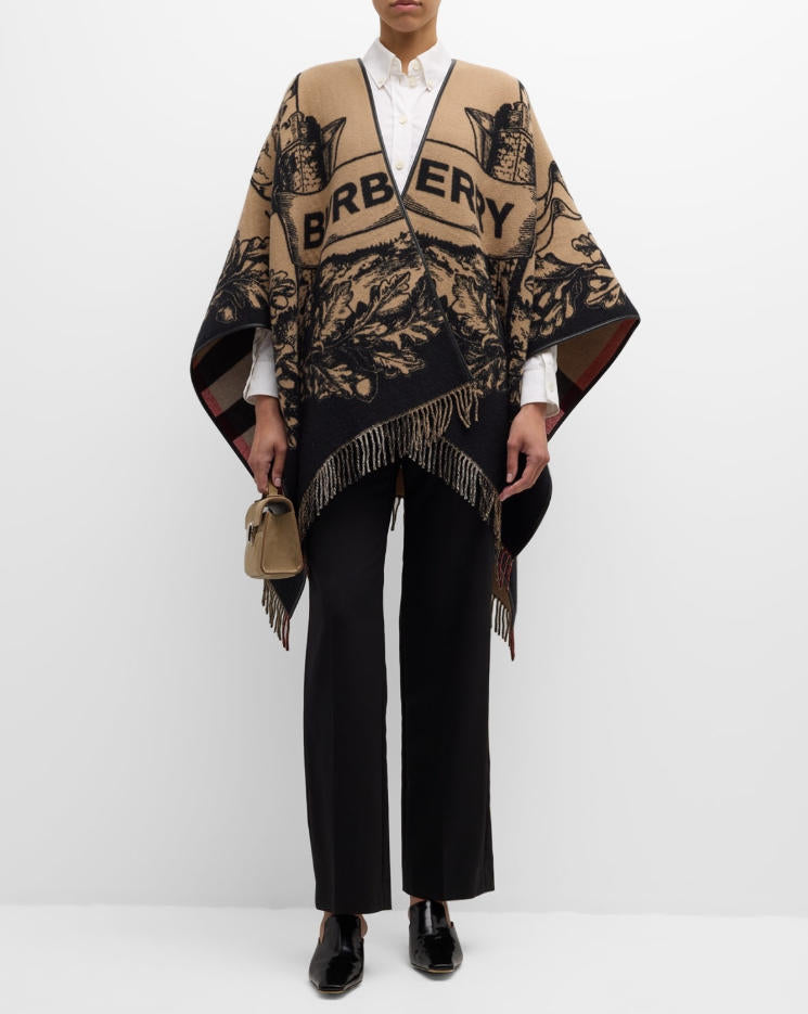 Double-sided Jacquard Cape mysite