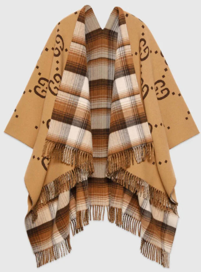 Vintage Double-Sided Jacquard Cape mysite