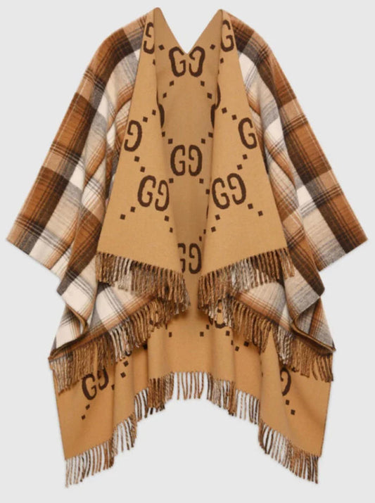 Vintage Double-Sided Jacquard Cape mysite