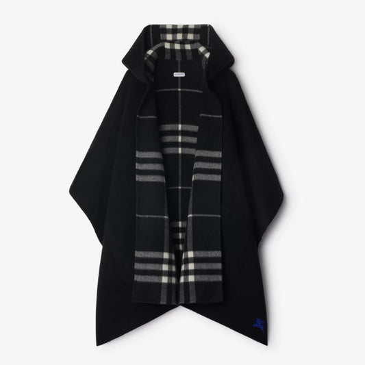 Vintage Plaid Hooded Poncho mysite