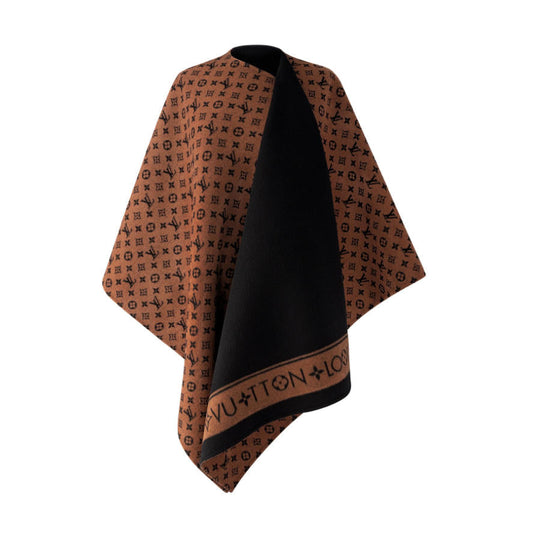 Vintage Cashmere Embossed Poncho mysite