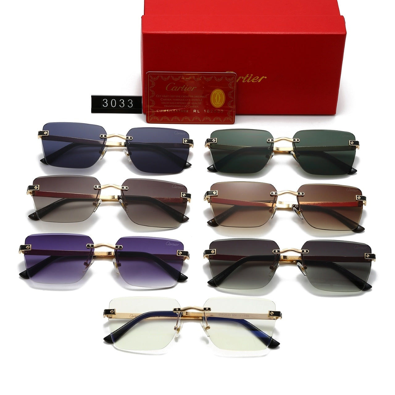 Fashion hot 7 color sunglasses 3033 mysite
